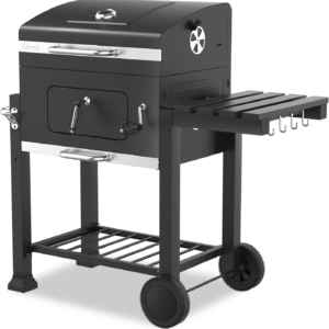 Tepro Toronto Click Holzkohlegrill – BBQ Grillwagen mit Deckel & Thermometer, 56x41 cm Grillfläche