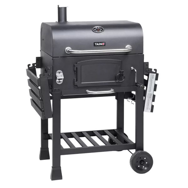 TAINO HERO XL Smoker BBQ GRILLWAGEN Holzkohle Grill Standgrill Räucherofen Kohle – Bild 3