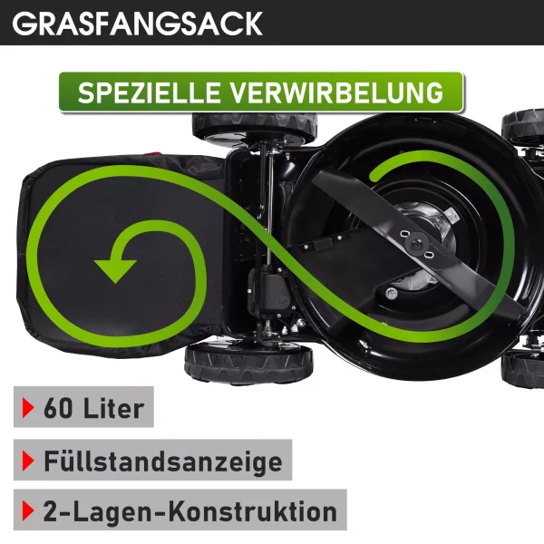 BRAST Rasenmäher Benzin 5,2kW(7 PS) | mit Antrieb | XXL - 55cm Schnittbreite – Bild 12