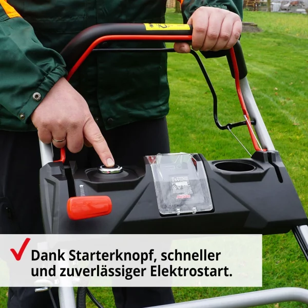 Benzin Rasenmäher mit Antrieb 53 cm Schnittbreite 6 PS Mulch Mulcher Mäher Hecht – Bild 3
