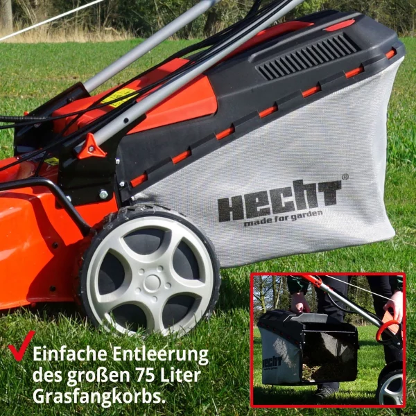 Benzin Rasenmäher mit Antrieb 53 cm Schnittbreite 6 PS Mulch Mulcher Mäher Hecht – Bild 5