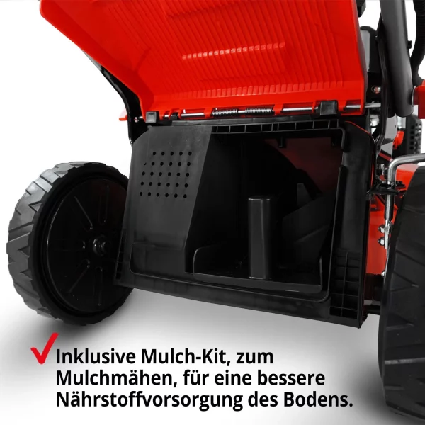 Benzin Rasenmäher mit Antrieb 53 cm Schnittbreite 6 PS Mulch Mulcher Mäher Hecht – Bild 6