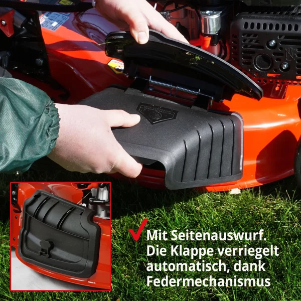 Benzin Rasenmäher mit Antrieb 53 cm Schnittbreite 6 PS Mulch Mulcher Mäher Hecht – Bild 7