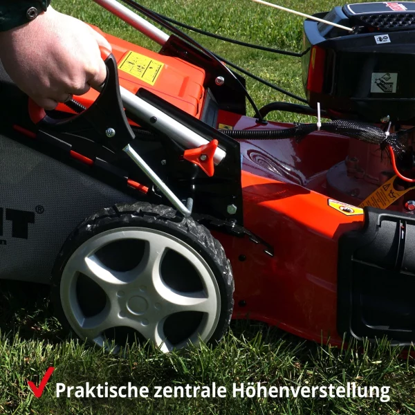 Benzin Rasenmäher mit Antrieb 53 cm Schnittbreite 6 PS Mulch Mulcher Mäher Hecht – Bild 8